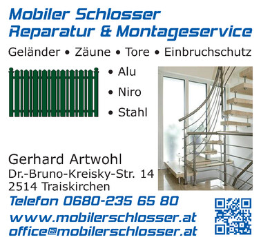Gerhard Artwohl Mobiler Schlosser