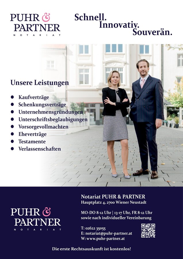 Öffentlicher Notar Peter PUHR & PARTNER